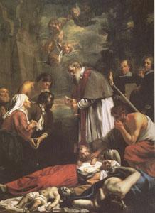 OOST, Jacob van, the Younger St Macaire of Ghent Tending the Plague-Stricken (mk05) oil painting image